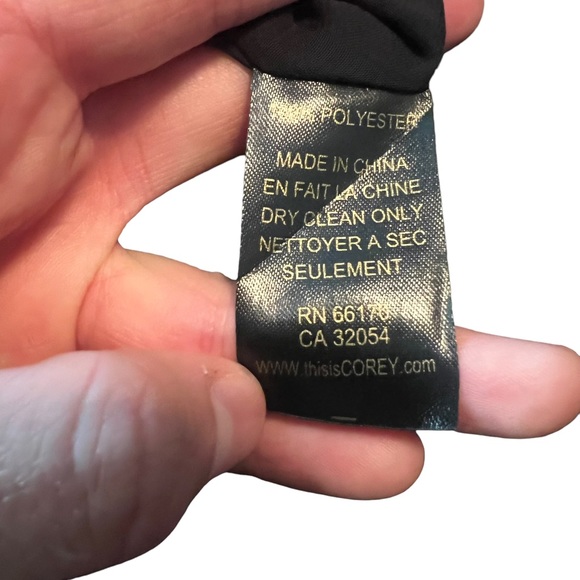 Anthropologie Corey lynn Calter navy and black polka dot dress - Picture 5 of 9